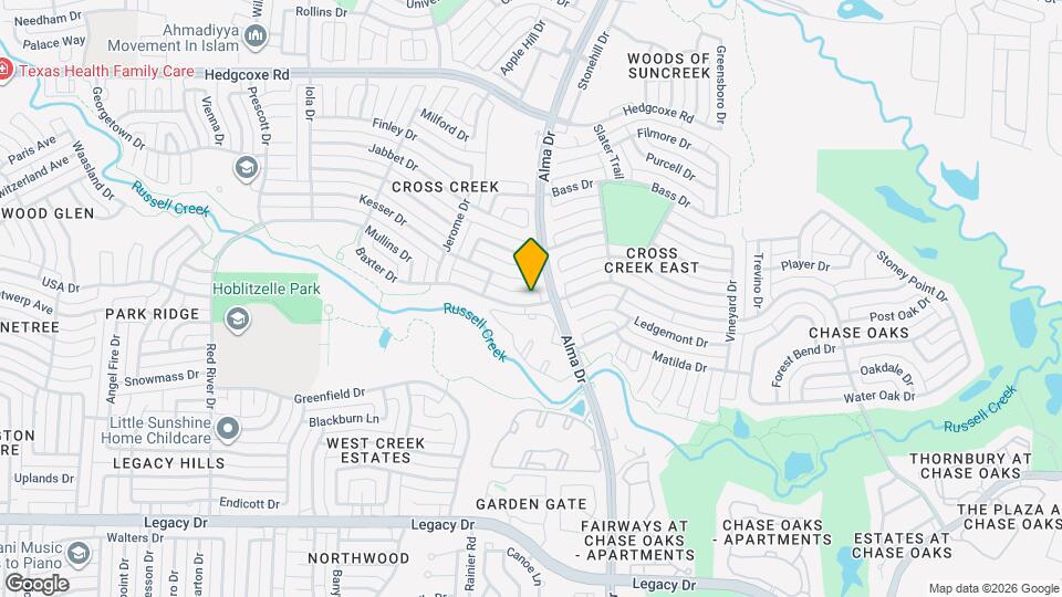 1109 Baxter Dr Mapa y Detalles de la Ubicación