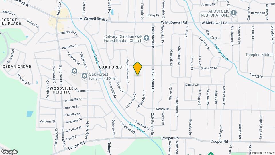 3038 Lakewood Dr Mapa y Detalles de la Ubicación