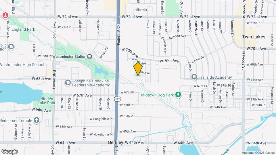 2656 W 68th Pl Map and Location Details