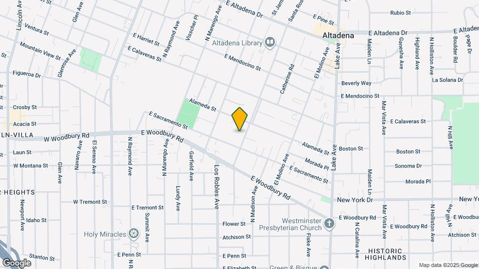2163 Santa Rosa Ave Map and Location Details