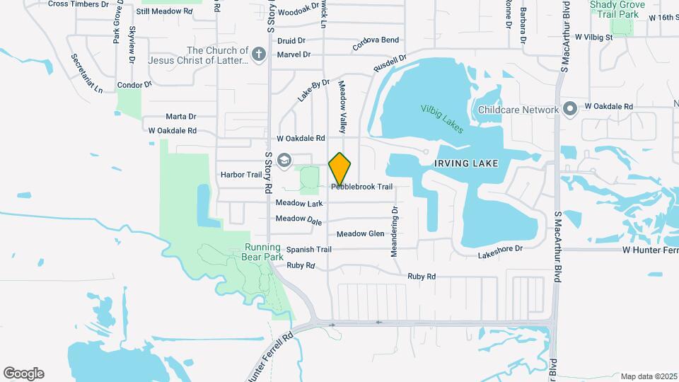 2126 Pebblebrook Trail Map and Location Details