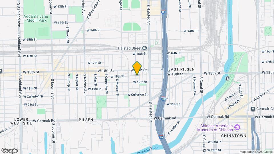 1822 S Peoria St Map and Location Details