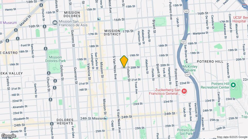 3329-3333 20th St Map and Location Details