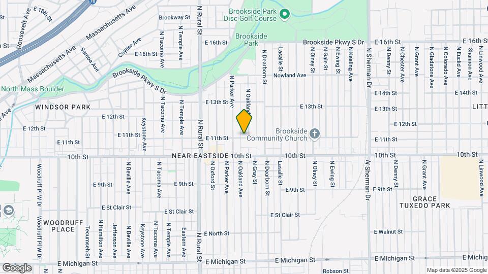1102 N Oakland Ave, Unit 1bd Map and Location Details