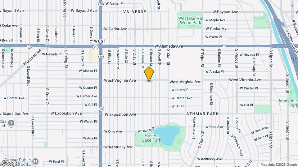 511 S Bryant St Map and Location Details