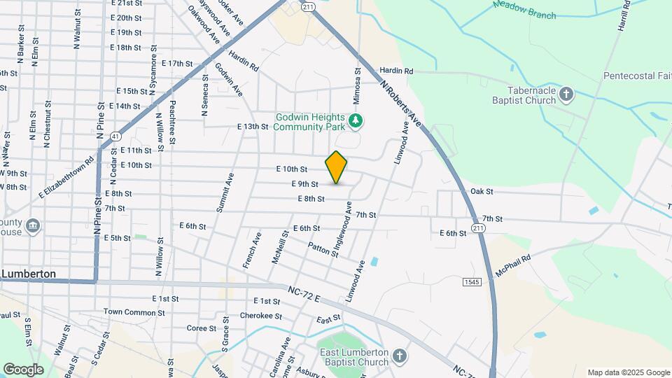 1304 E 9th St Map and Location Details