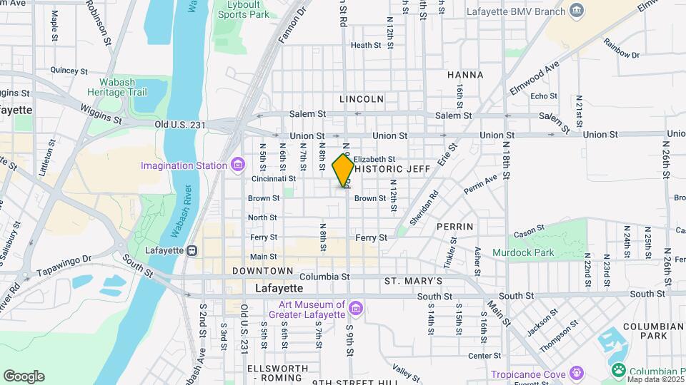 814 Brown St-Unit -814-2 Map and Location Details