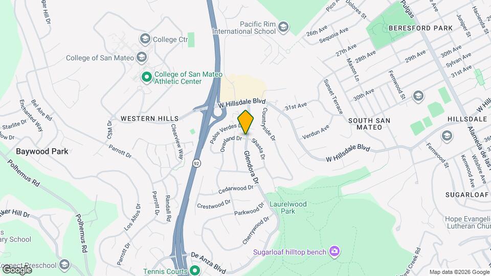 Glendora Apartments Map and Location Details