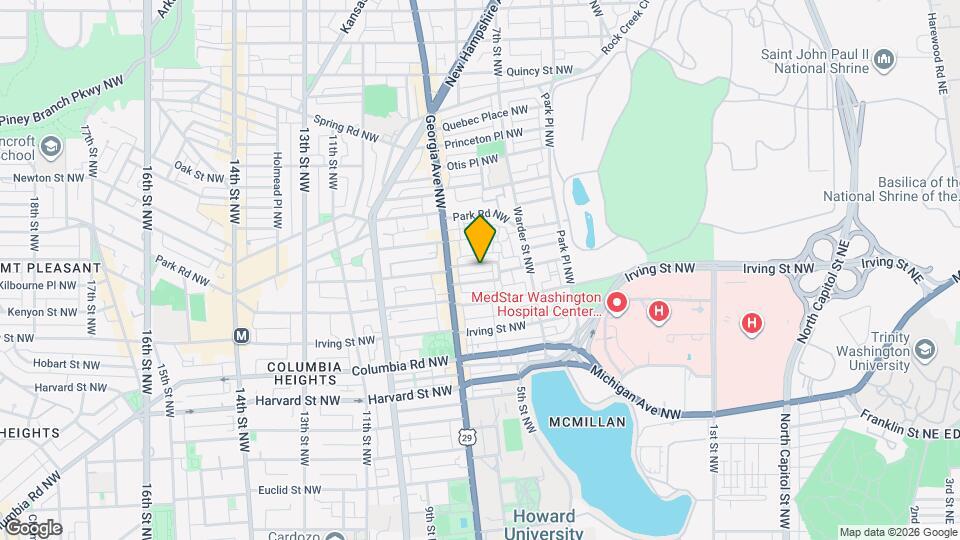 624 Lamont St NW Map and Location Details