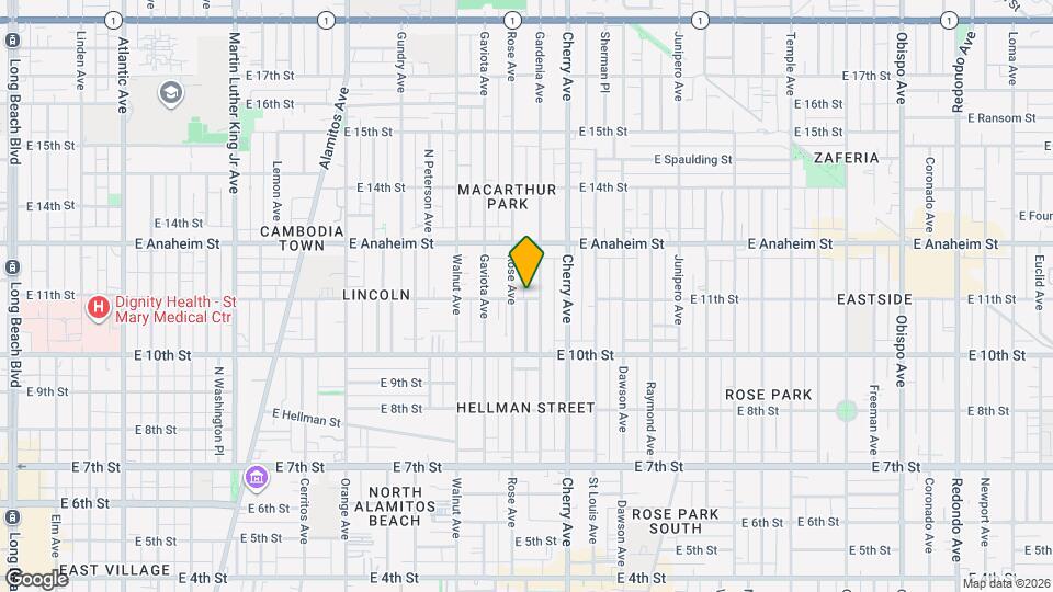 1815 E 11th St Map and Location Details