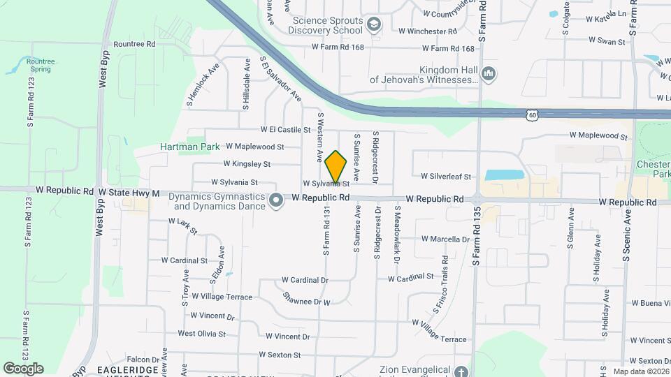 3440 W Sylvania St Map and Location Details