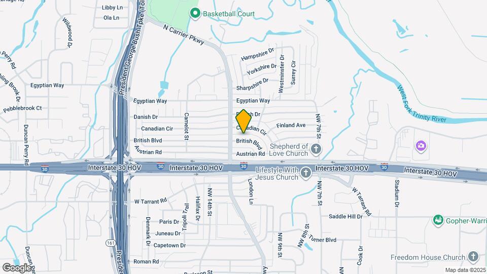 914 British Blvd Mapa y Detalles de la Ubicación