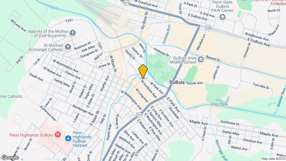 126 W Scribner Ave Map and Location Details