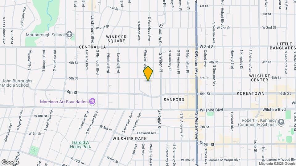 515 S Van Ness Ave Map and Location Details