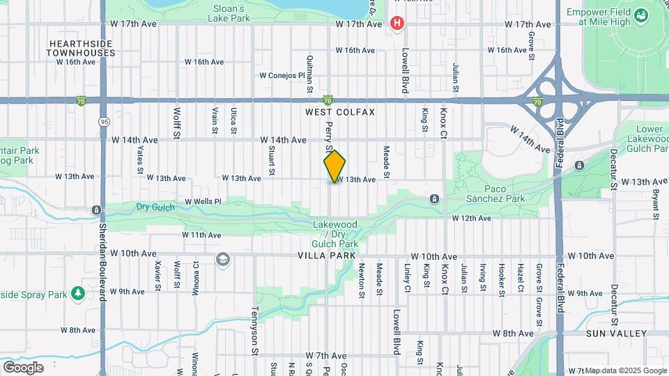 1274 Perry St Map and Location Details