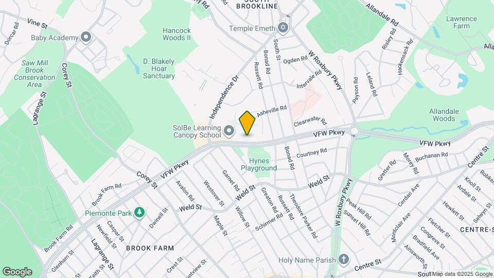 547 VFW Parkway Map and Location Details