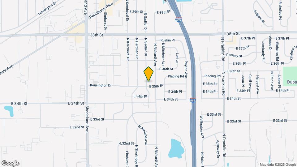 3605 N Sadlier Dr Map and Location Details