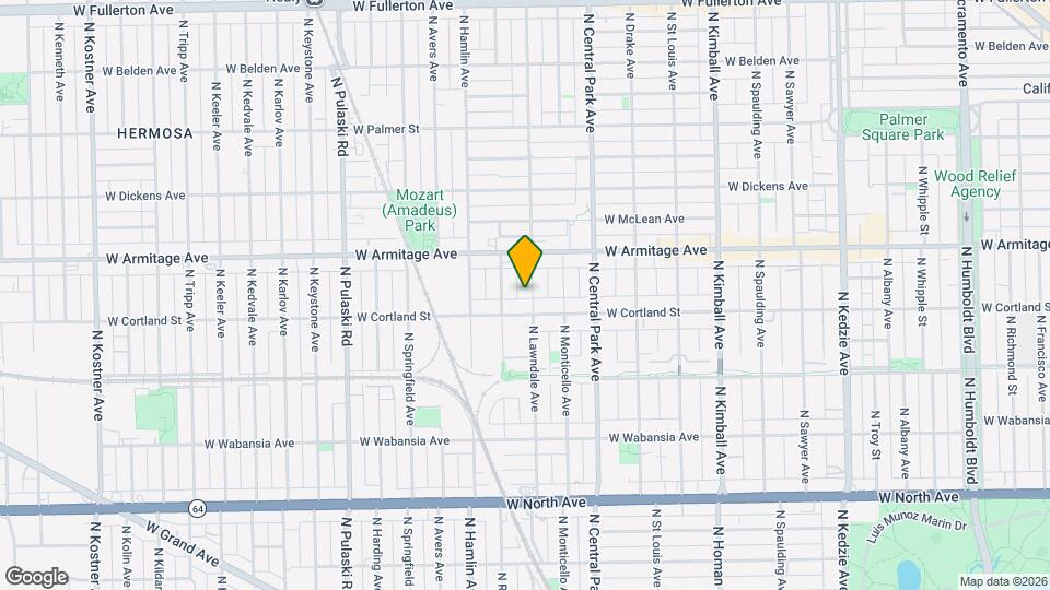 1918 N Lawndale Ave Mapa y Detalles de la Ubicación