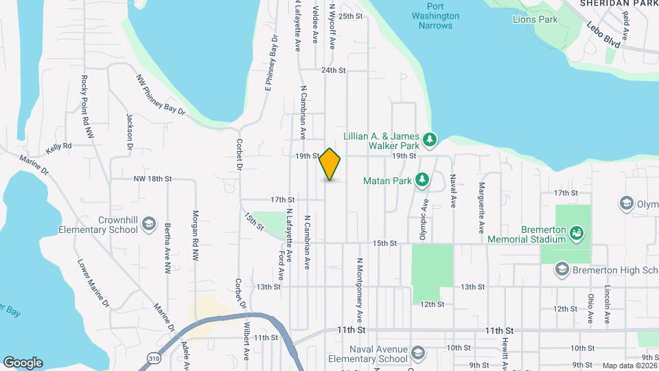 1720 N Wycoff Ave Map and Location Details