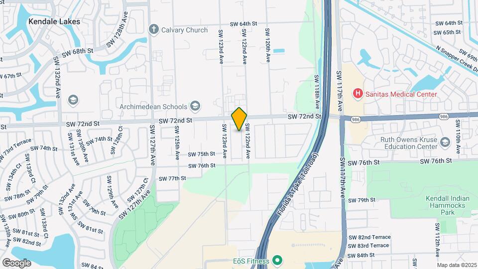 7302 SW 122nd Ct Map and Location Details