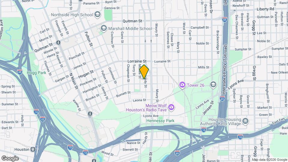 1611 Hardy St Mapa y Detalles de la Ubicación