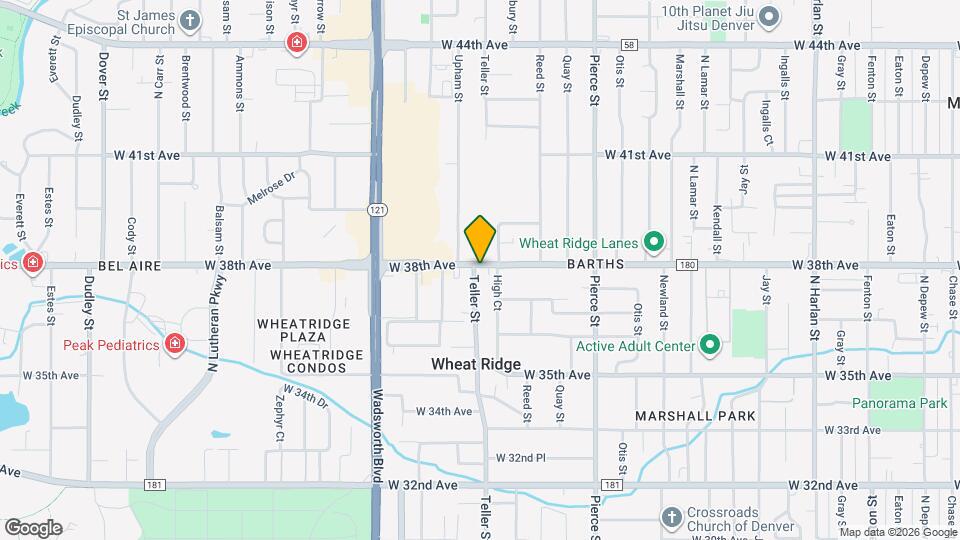 7180 W 38th Ave Map and Location Details