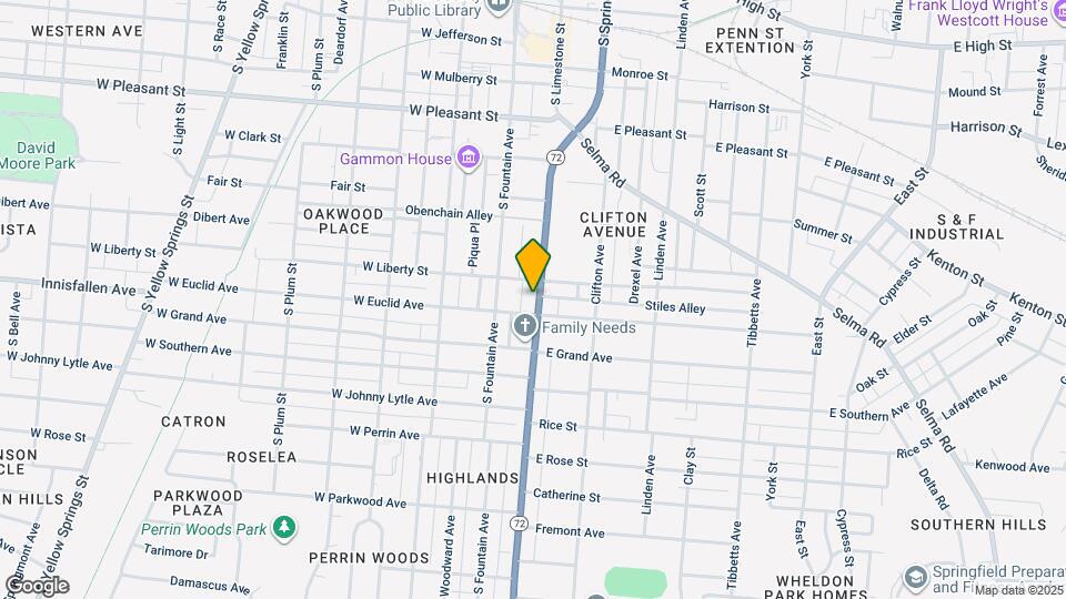 913 S Limestone St Map and Location Details