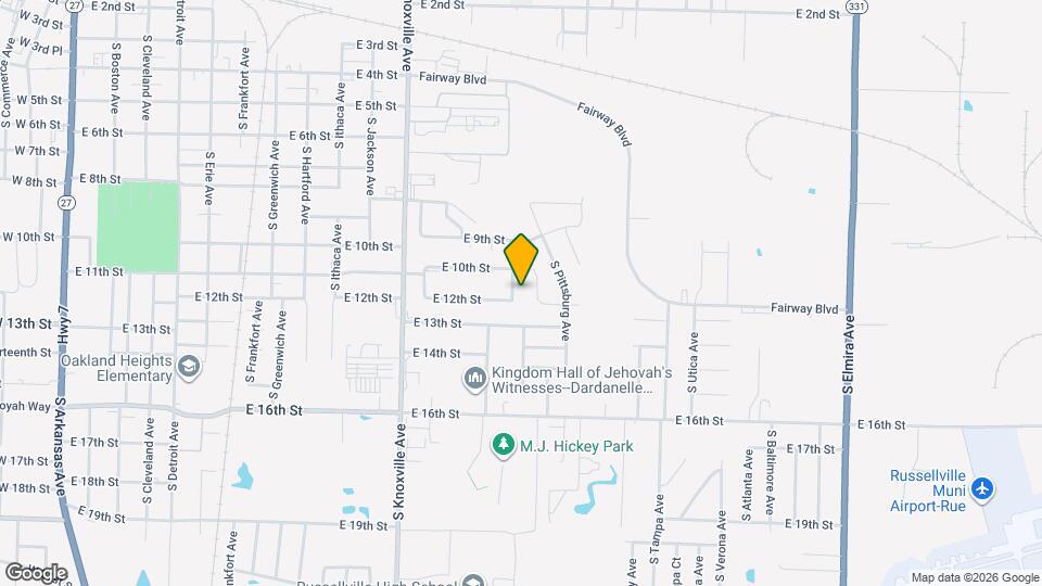 1109 S Oswego Ave Map and Location Details