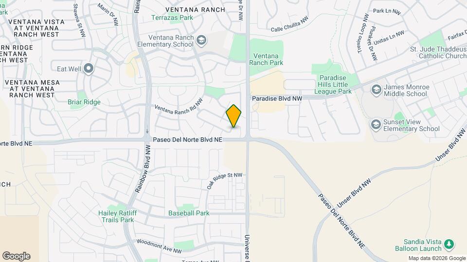 6612 Piedra Quemada Rd NW Map and Location Details
