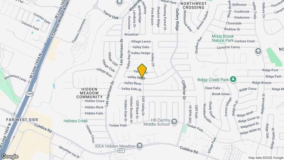 9402 Valley Ridge Map and Location Details