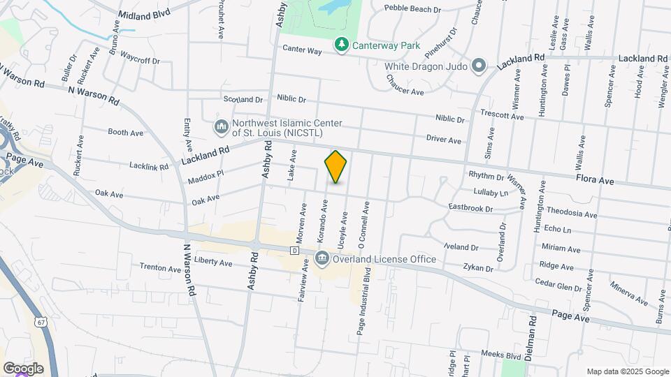 10207 Oak Ave Map and Location Details