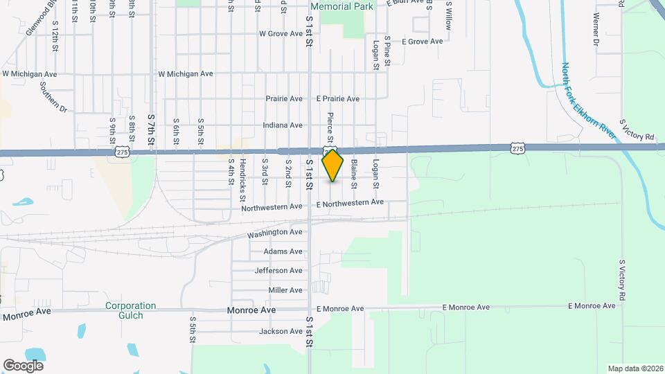 1403 Pierce St Map and Location Details