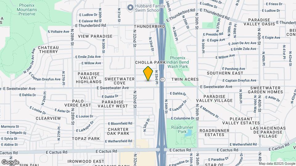 3237 E Captain Dreyfus Ave Mapa y Detalles de la Ubicación