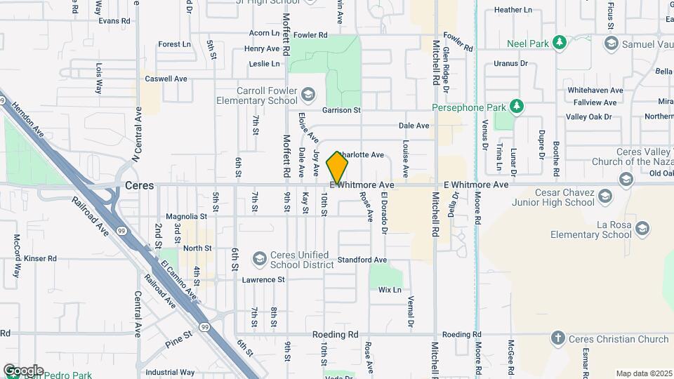 2708 Whitmore Ave Mapa y Detalles de la Ubicación