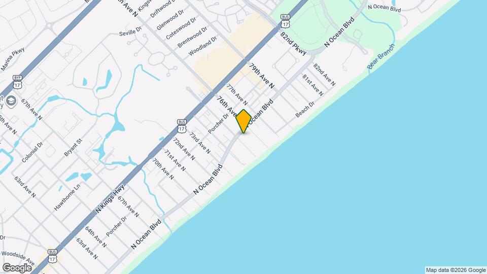 7500 N Ocean Blvd Map and Location Details