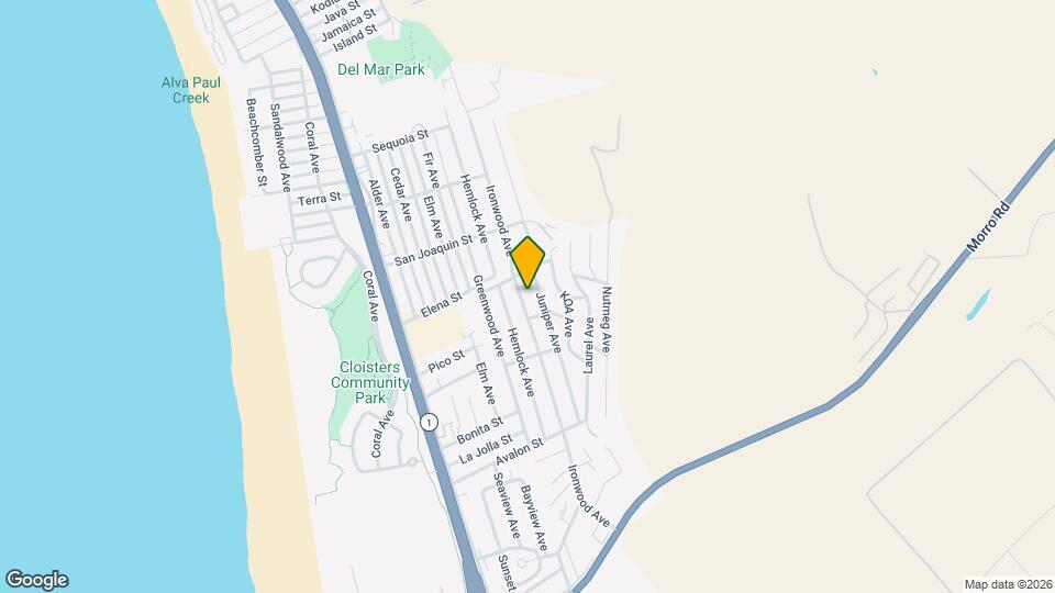 2636 Ironwood Ave Map and Location Details