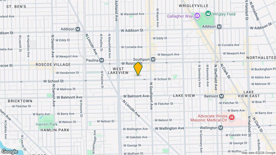 1446 W School St, Unit J05P Map and Location Details