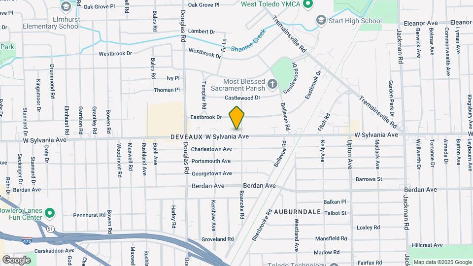 2310 W Sylvania Ave Map and Location Details