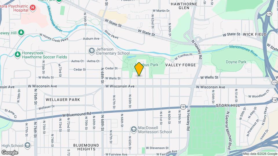 6324 W Wells St Map and Location Details