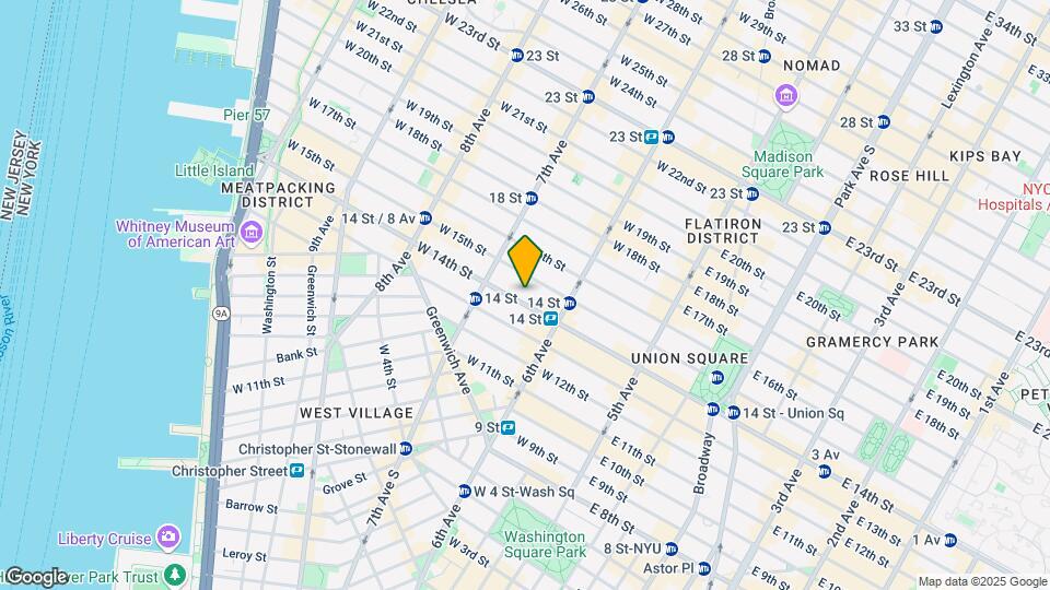 131 W 14th St-Unit -2 Map and Location Details