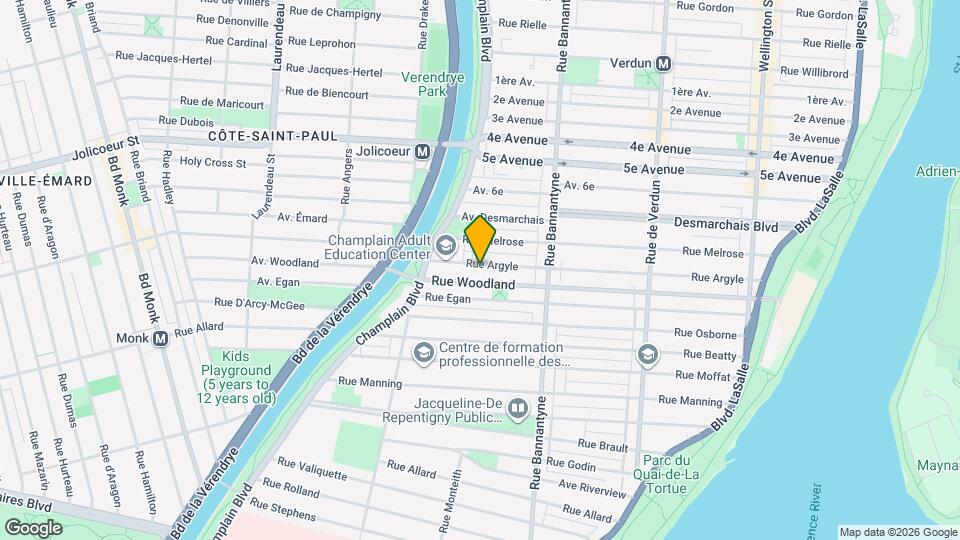 1160-1166 Argyle Rue Map and Location Details