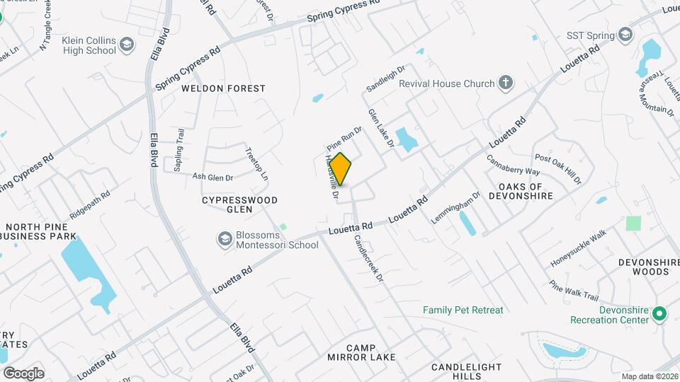 19918 Hardsville Dr Map and Location Details