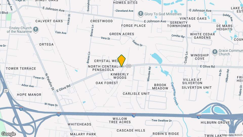339 E Olive Rd Map and Location Details