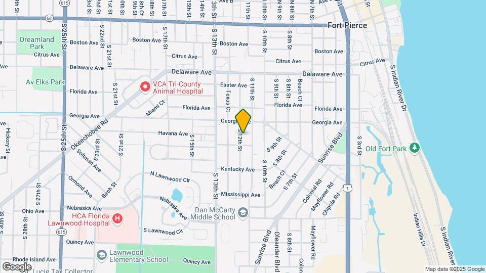 808 S 12th St Map and Location Details