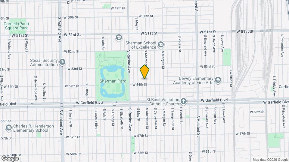 5344 S Aberdeen St Map and Location Details