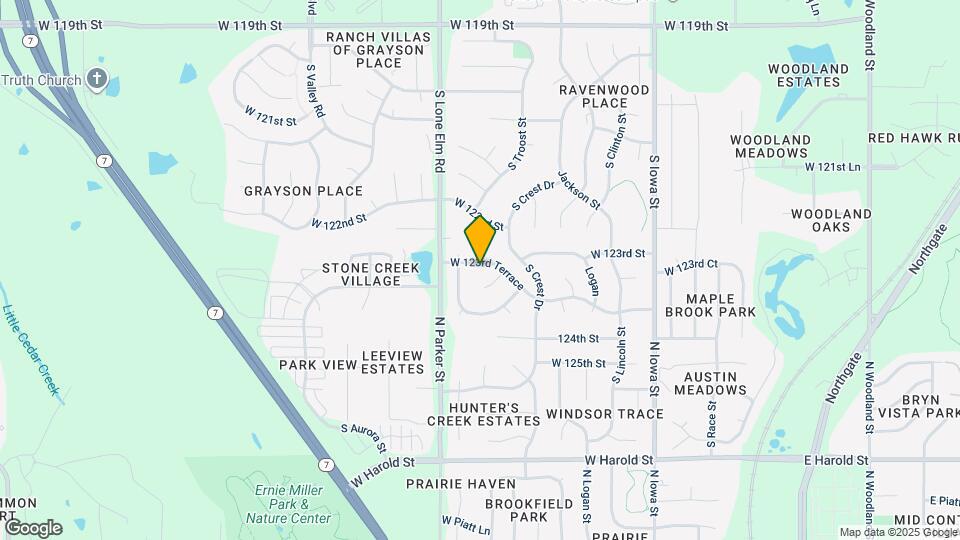 21351 W 123rd Terrace Map and Location Details