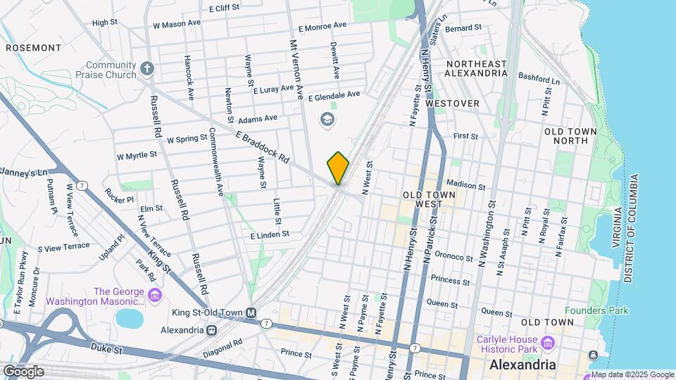 505 E Braddock Rd Map and Location Details
