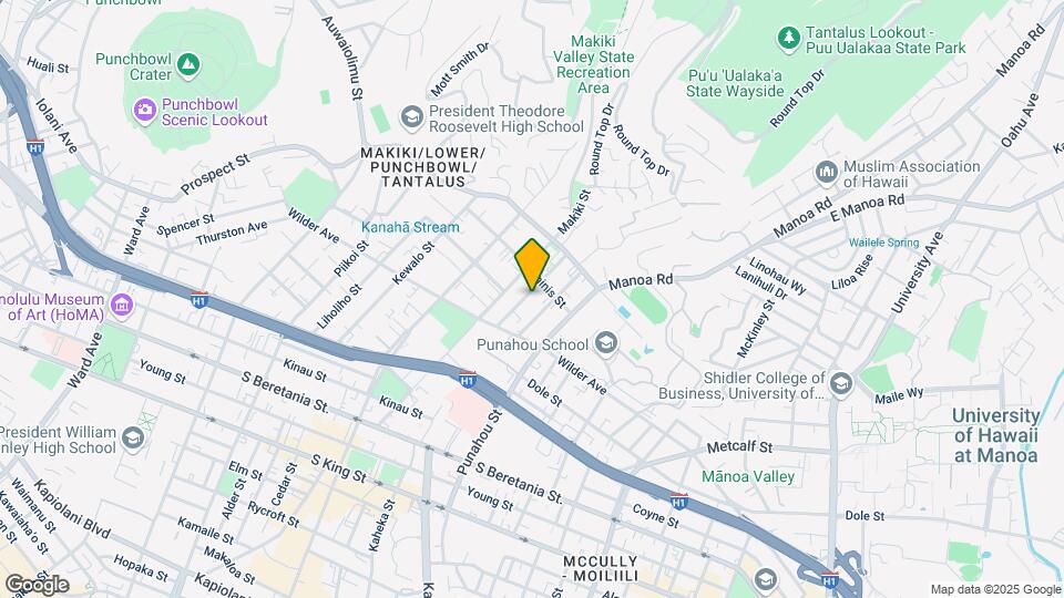 1735 Anapuni St Map and Location Details
