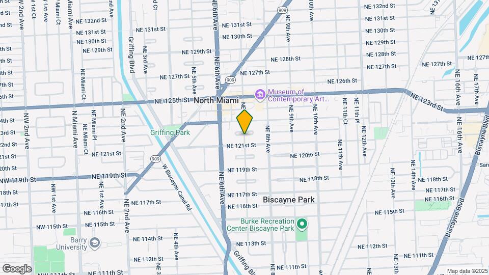 12127 NE 7th Ave Map and Location Details