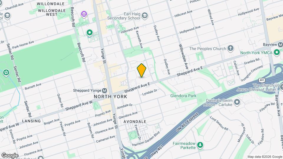 90 Sheppard Ave E Map and Location Details